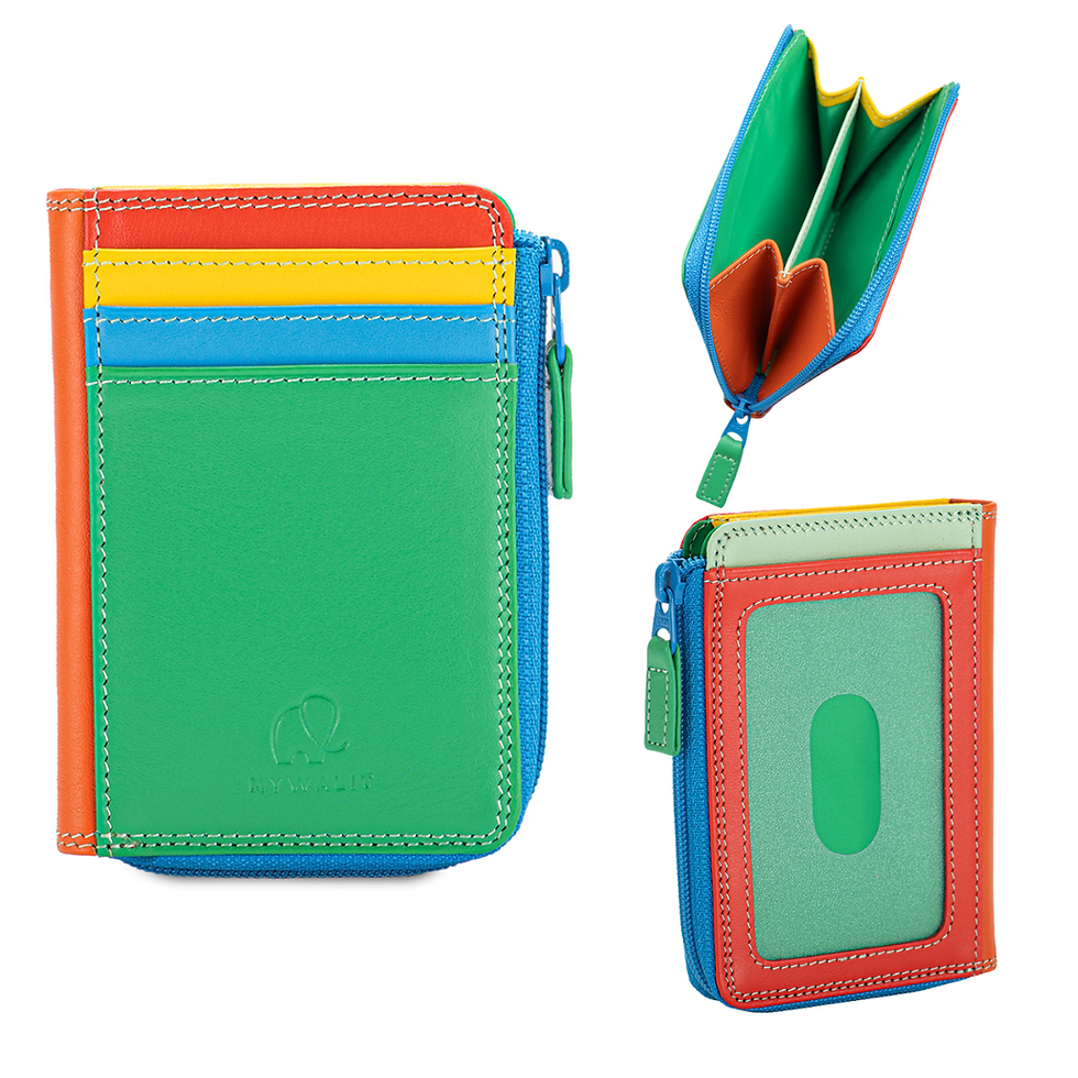 Mywalit Small Zip Purse Sicily front back inside