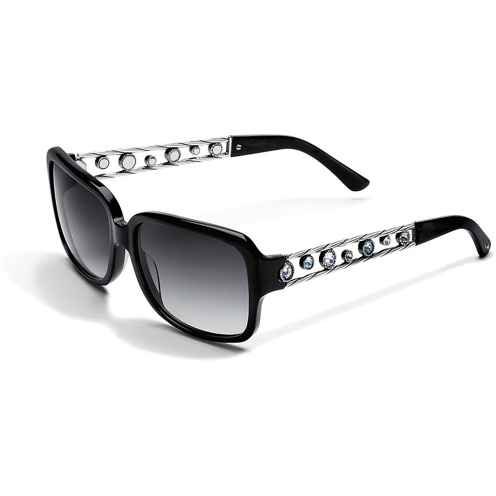 Brighton Halo Sunglasses Black-Tanzanite front view