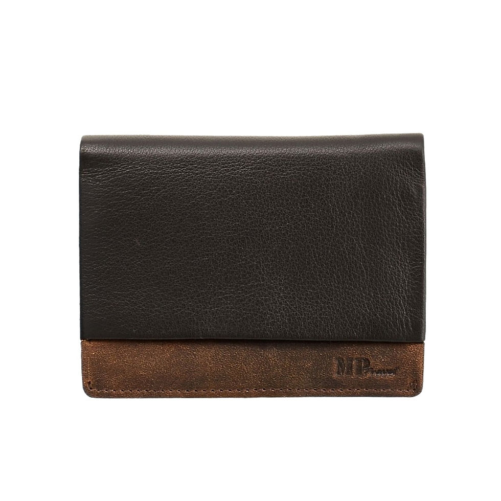Thumbnail: RFID Trifold Credit Card Holder Castanho front