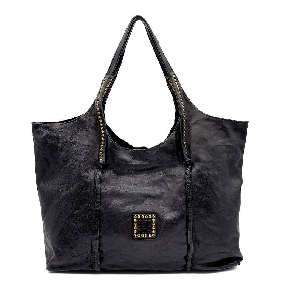 Thumbnail: Campomaggi-Italy Antonia Shopper in Nero back