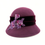 Thumbnail: Our Own Private Label Vintage Bead Wool Cloche Plum side profile