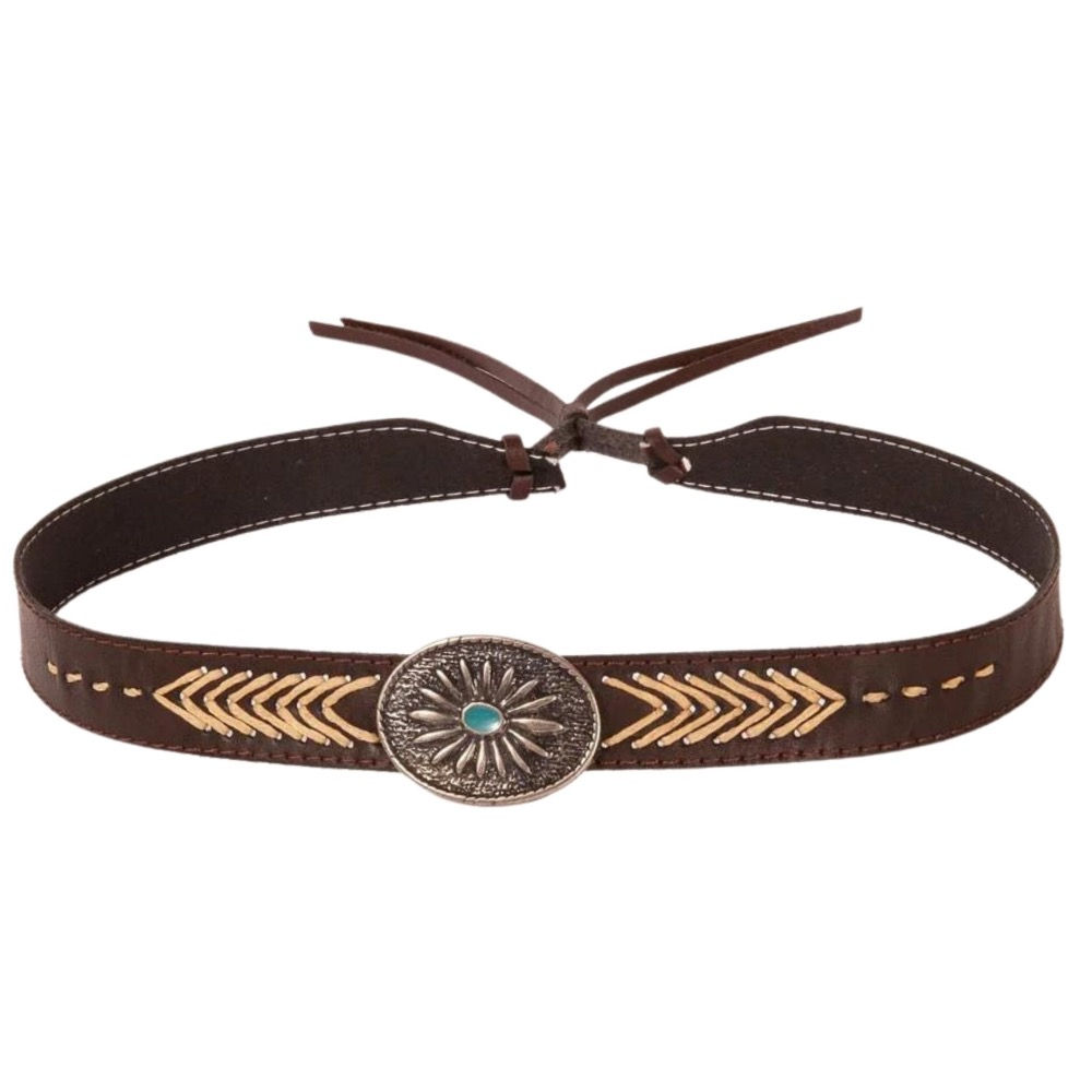 American Hat Makers of California The Ottawa Hatband Brown front view