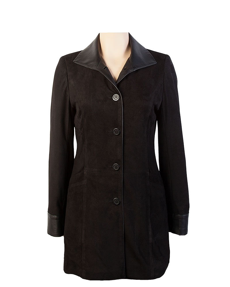 Thumbnail: Lyn Leather of Canada The Fiona Jacket in Black front