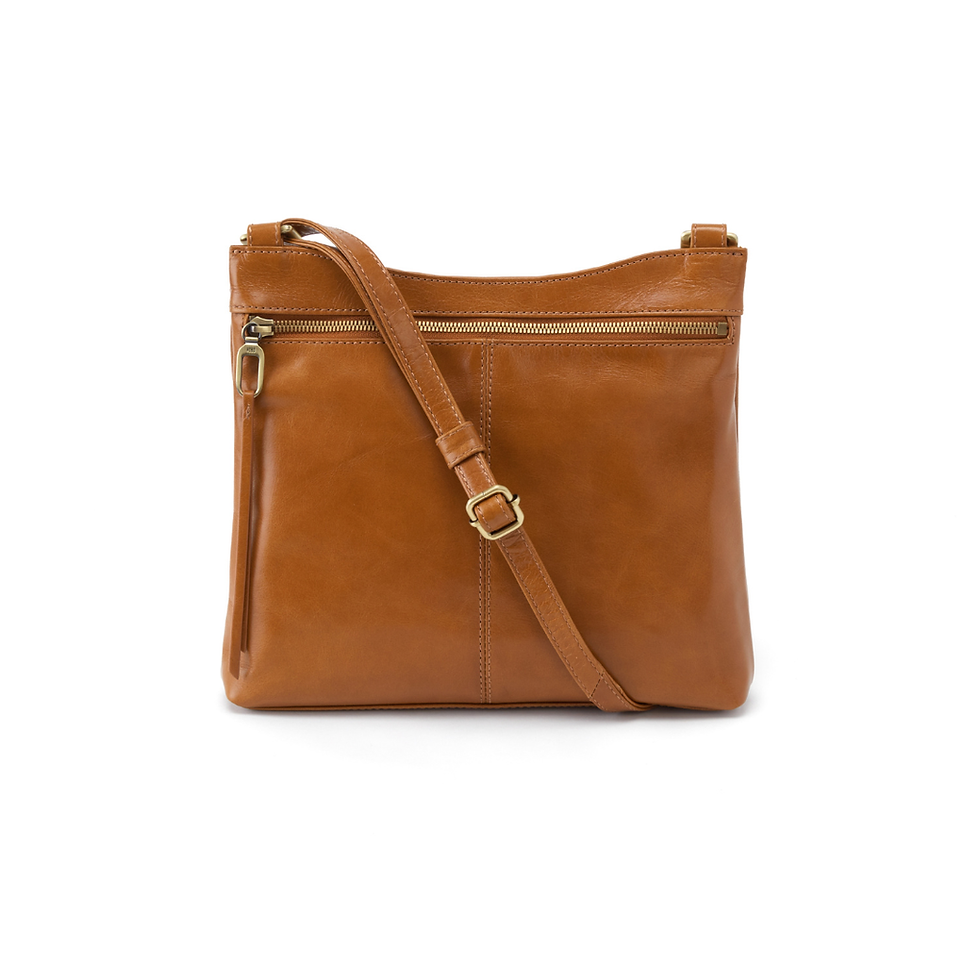 Hobo Cambel Crossbody in Truffle front
