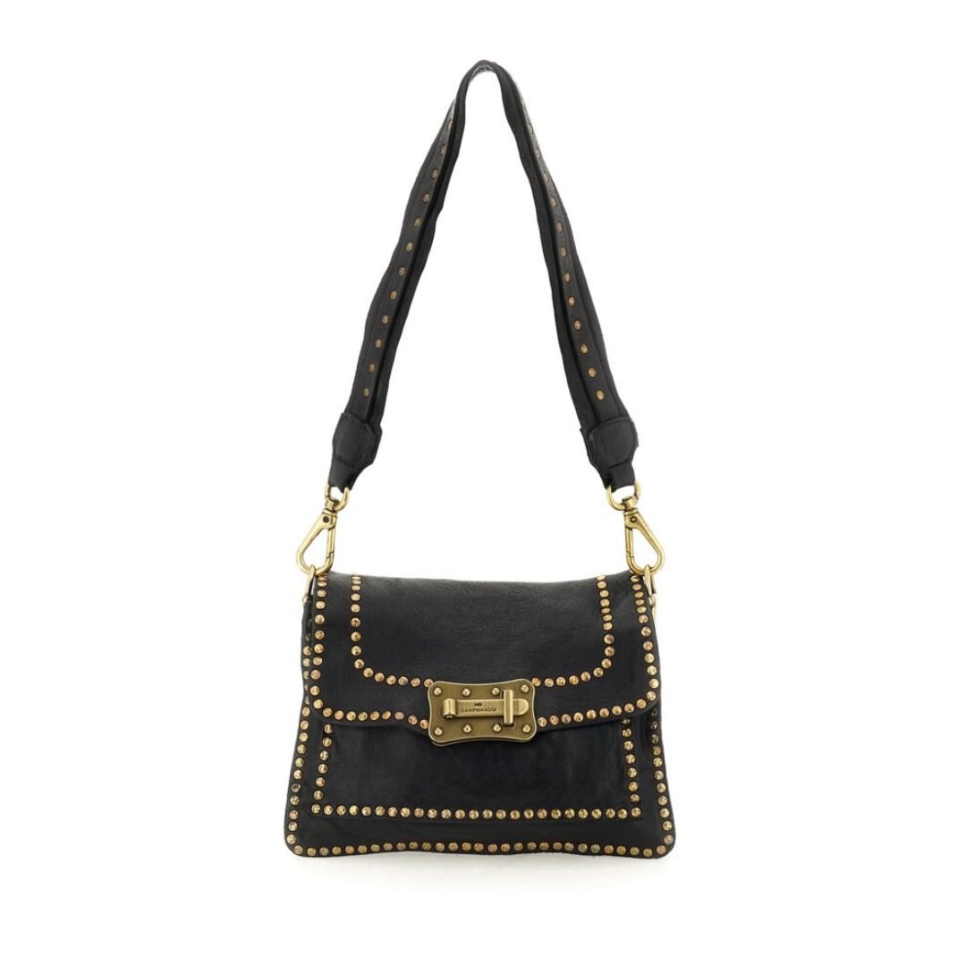 Campomaggi Italy Nero Agnese Crossbody front