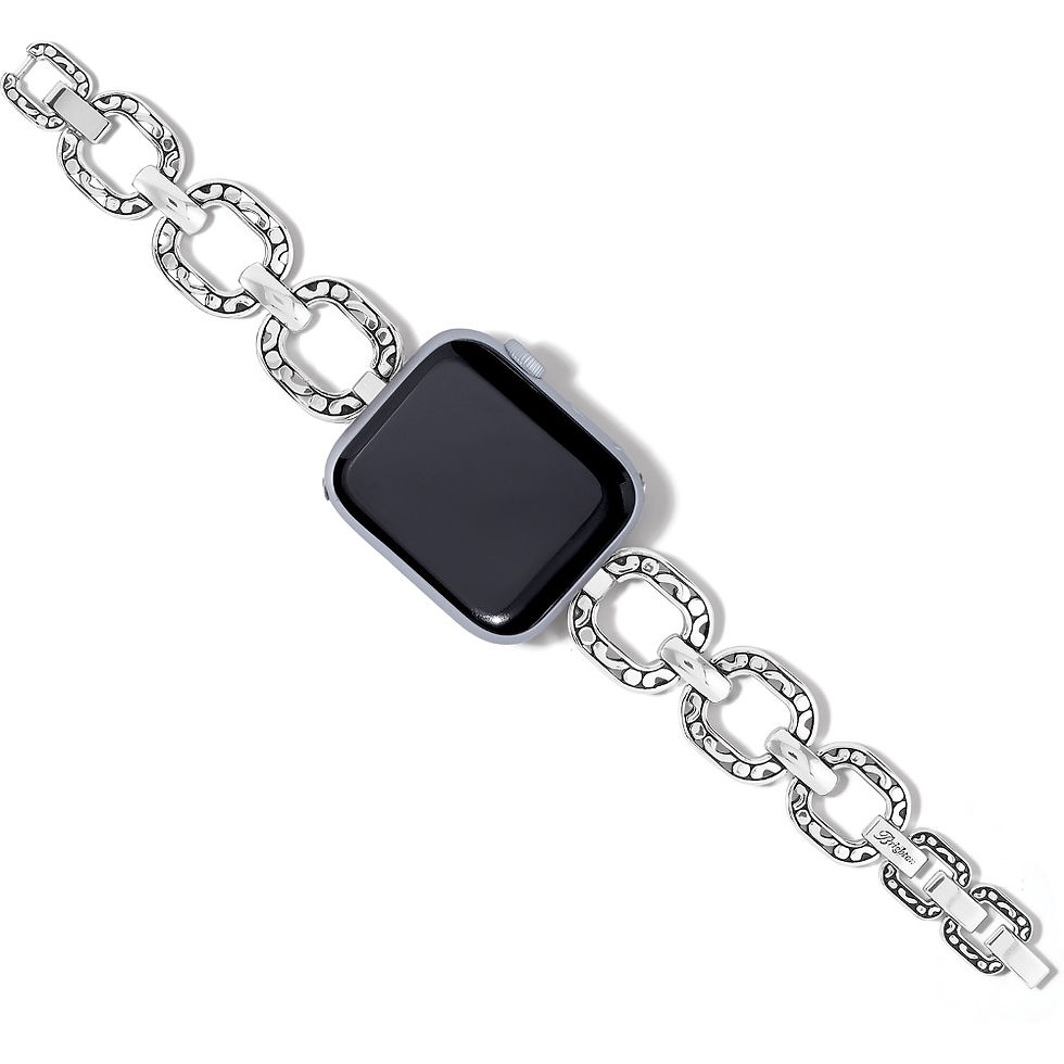 Brighton Contempo Linx Watch Band Silver front view flat