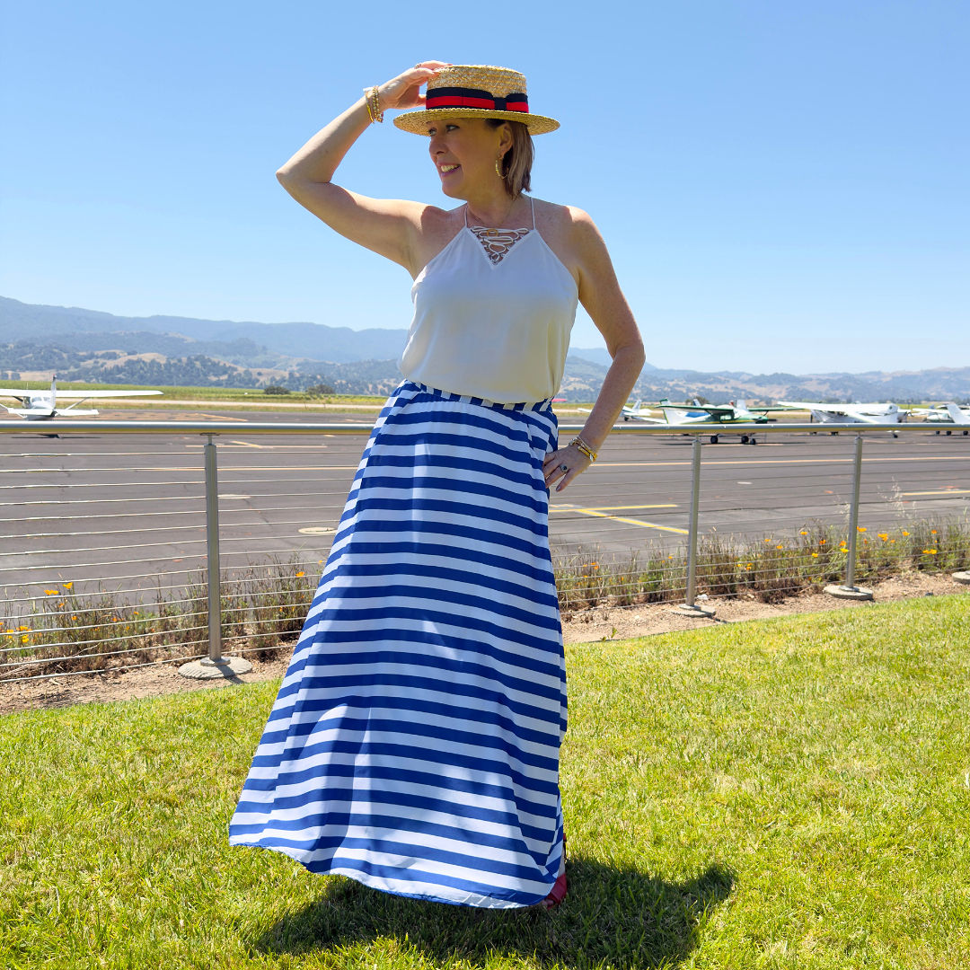 Our Own Private Label Italian Boater on model