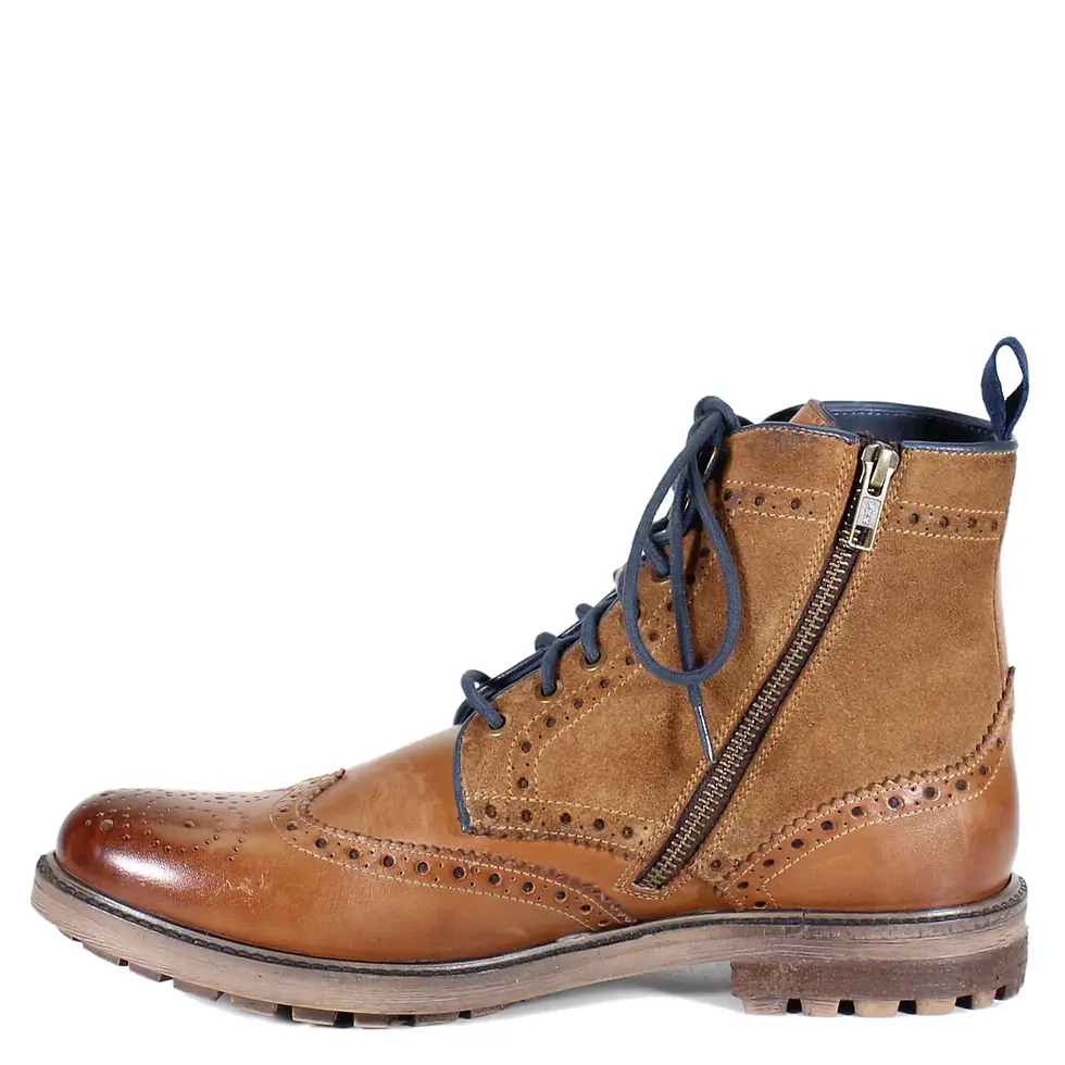 Thumbnail: Testosterone Shoes For Men The Cash In Tan/Rust Side View