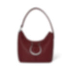 Brighton Wes Small Shoulder Bag in Garnet front