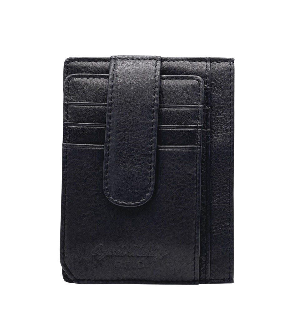 Thumbnail: Osgoode Marley RFID Flipper Card Case with Coin black front