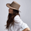 Thumbnail: American Hat Makers of California The Cabana Walnut on Female Model