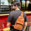Thumbnail: Unisex Sling in Cognac on model