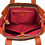 Thumbnail: Bruno Rossi-Italy Large Italian Top Zip Travel Bag in Brandy inside