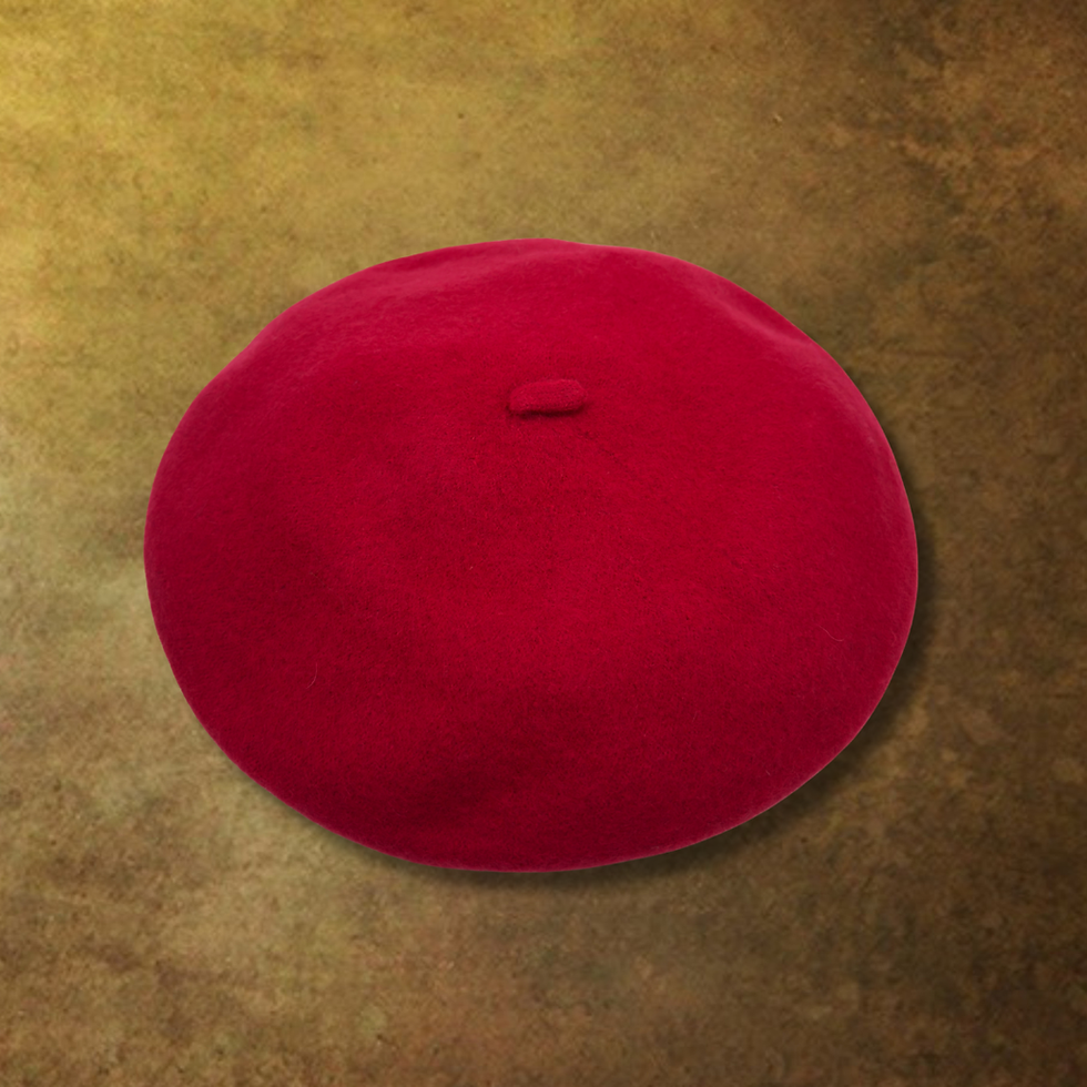 Our Own Private Label Classic Wool Beret Red
