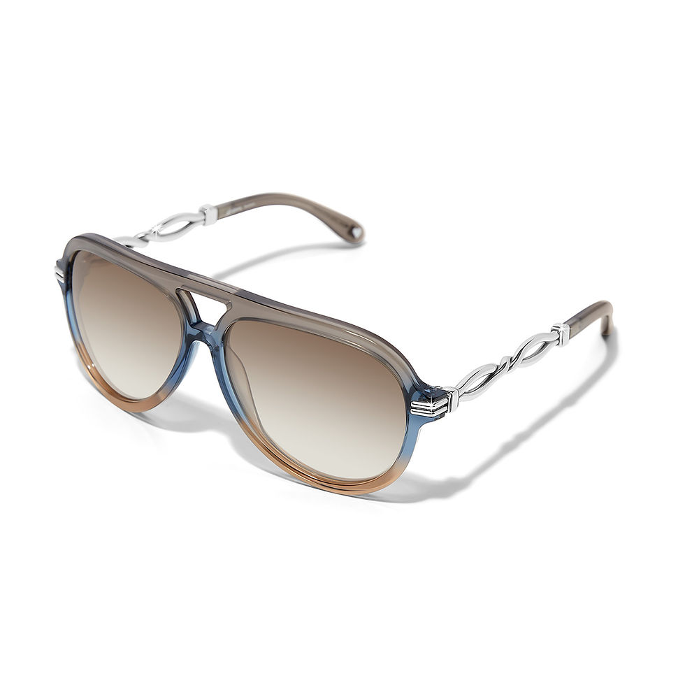 Thumbnail: Brighton Interlok Twist Aviator Sunglasses side