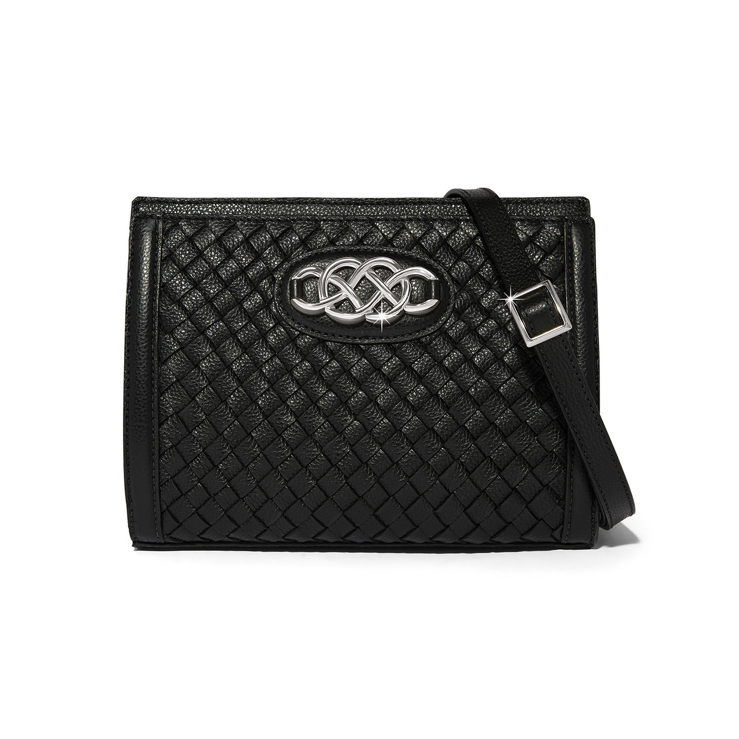 Brighton Interlok Braid Findley Organizer Bag Black front
