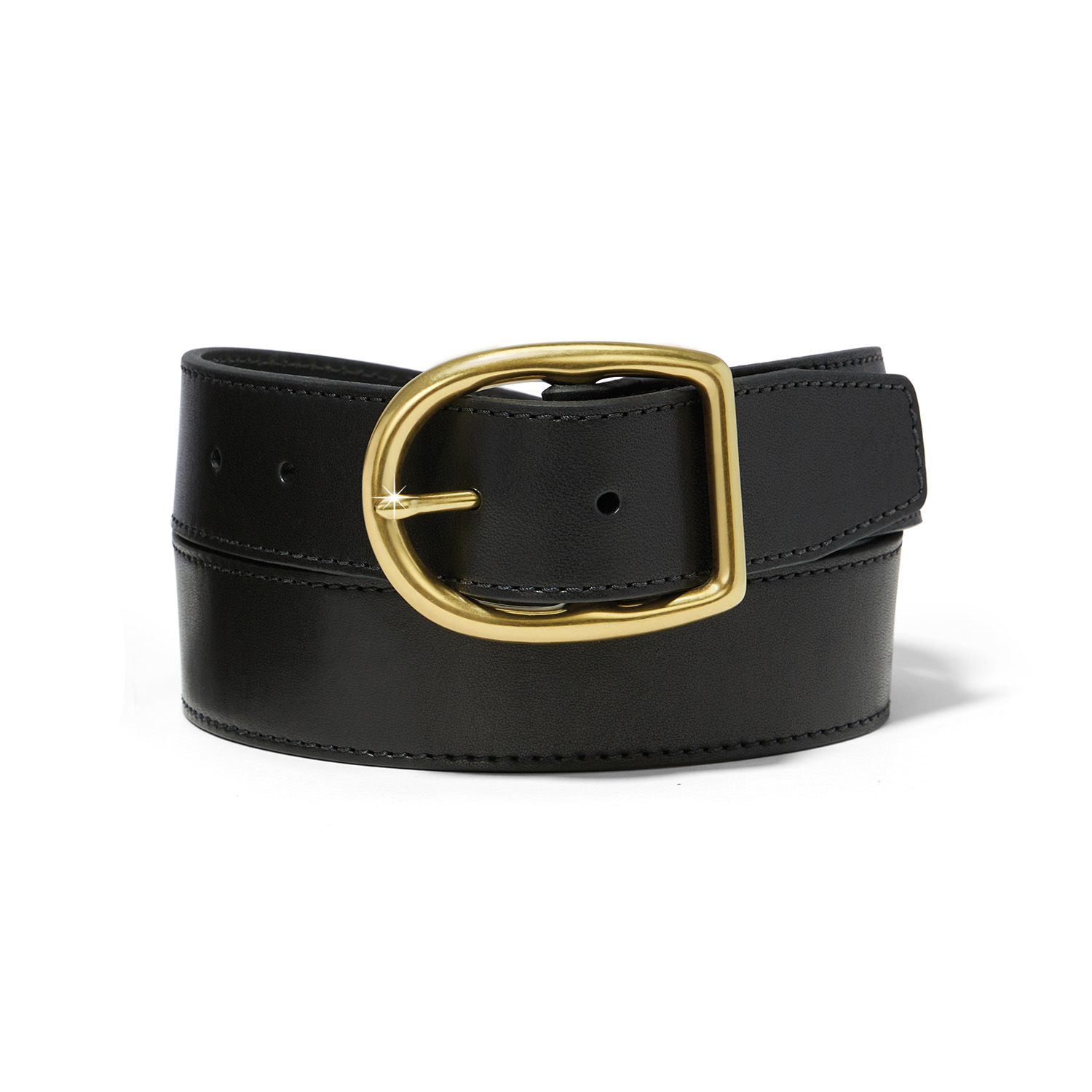 Brighton Ambrose Belt in Black front