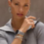 Brighton Twinkle Link Watch Band front on model