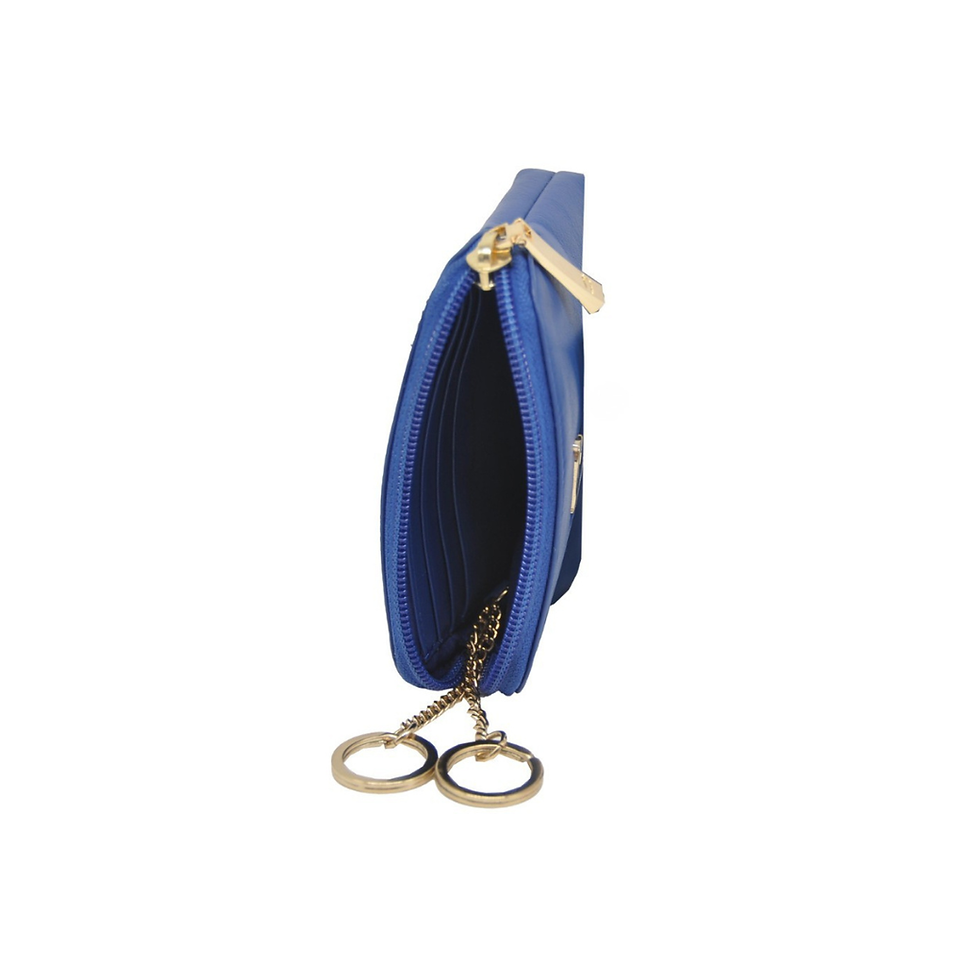 Thumbnail: Marta Ponti-Portugal Silky Zip Pouch in Royal Blue inside