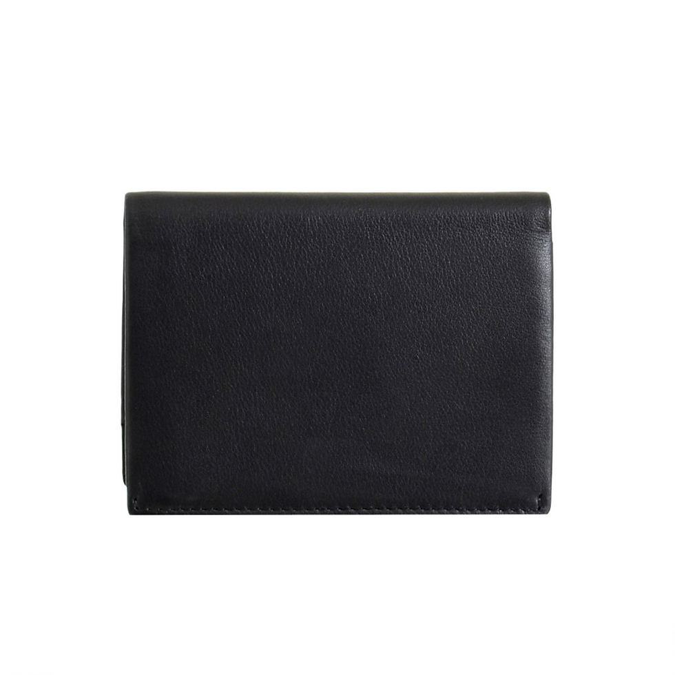 Thumbnail: RFID Trifold Credit Card Holder black back