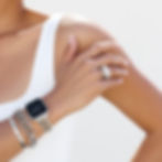 Brighton Pretty Tough Two Tone Watch Band front on model