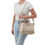 Thumbnail: Hobo Sheila Medium Satchel in Saddle Stardust front on model