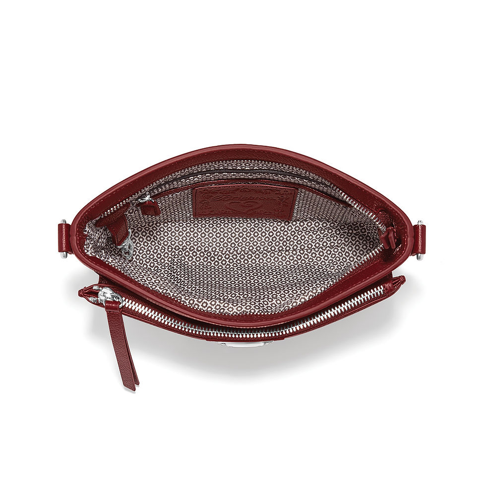Thumbnail: Brighton Jordyn Crossbody Organizer in Garnet inside
