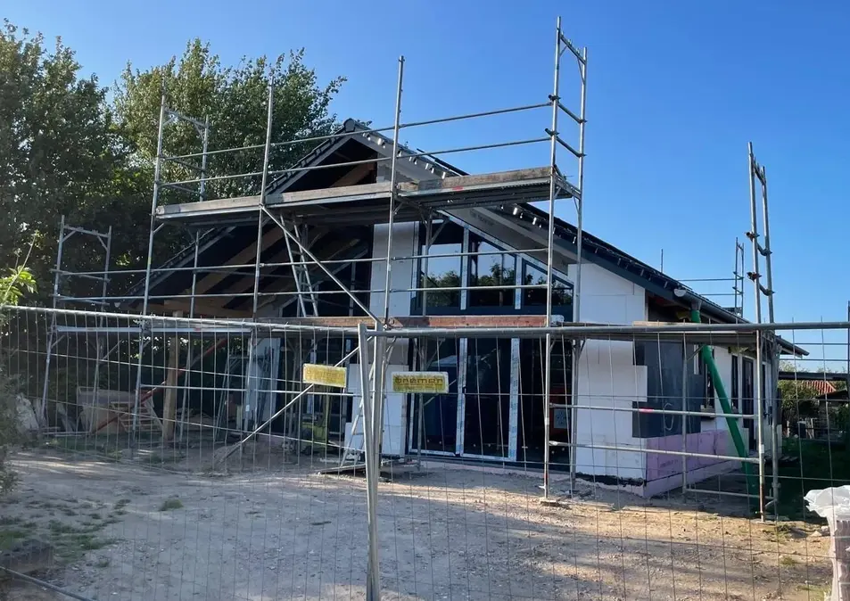 Germany AAC House Progress: Glazing Installation & Exterior Finishing
