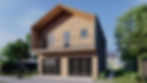 Modern DADU. 2-Car Garage. Balcony on the second floor.