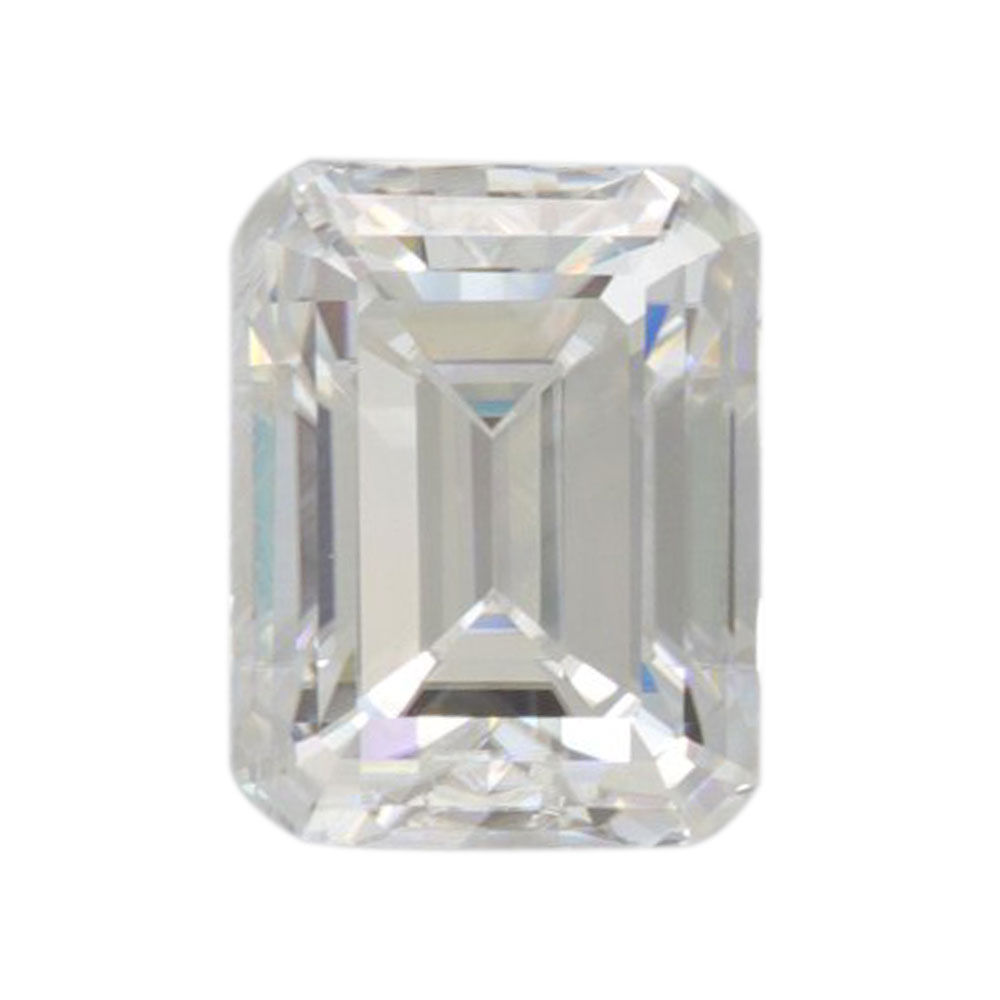 Moissanita Corte Esmeralda 0.80ct 4x6x2mm Color D Certificado