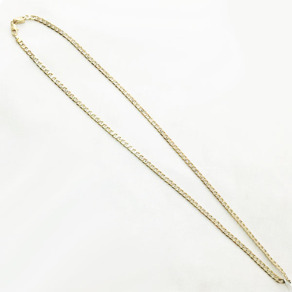 Miniatura: Cadena Chapa De Oro Planchada 45cm