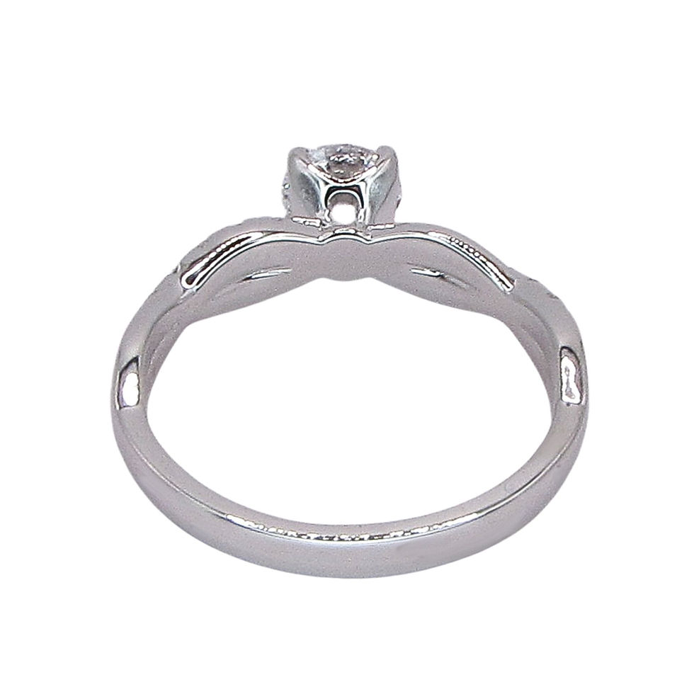Miniatura: Anillo Compromiso Oro Lab Grown Diamond 0.50ct + 0.18ct
