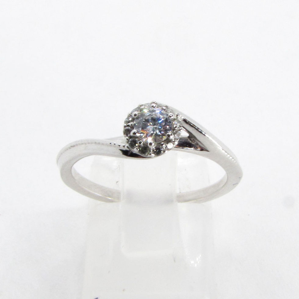 Miniatura: Anillo Compromiso Oro 14k Zirconias Modelo 1021