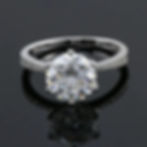 Anillo Compromiso Moissanita 6 garras