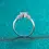 Miniatura: Anillo Plata 925 Compromiso Moissanita Corazón 1.00ct