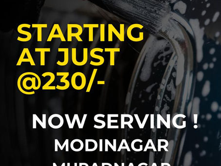 The Wheely Wash Arrives in Modinagar: Experience Premium Doorstep Car Wash & Detailing!
