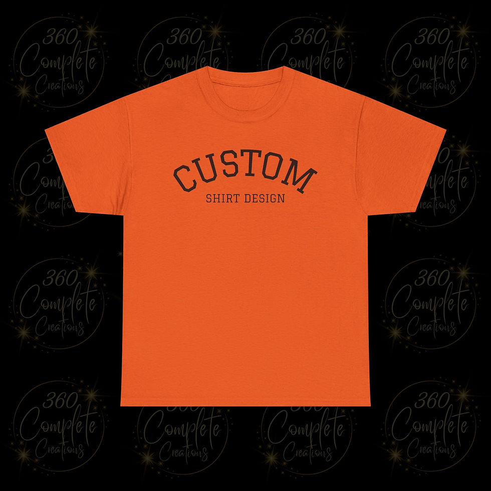 Thumbnail: Unisex Heavyweight Gildan Customized Shirt- Front Design Only