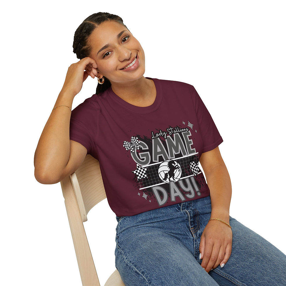 Thumbnail: Game Day Unisex Softstyle T-Shirt, Casual Sportswear, Team Spirit Apparel