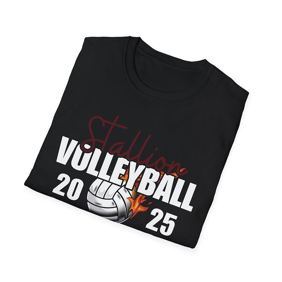 Thumbnail:  Volleyball T-Shirt, Unisex Softstyle Shirt, Sports Apparel, Team Spirit Wear