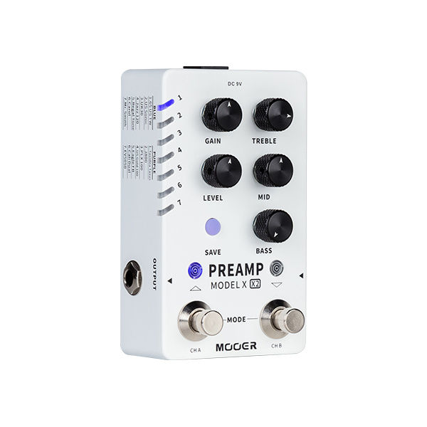 Thumbnail: MOOER DUAL FOOTSWITCH DIGITAL PREAMP X2 GUITAR EFFECTS PEDAL