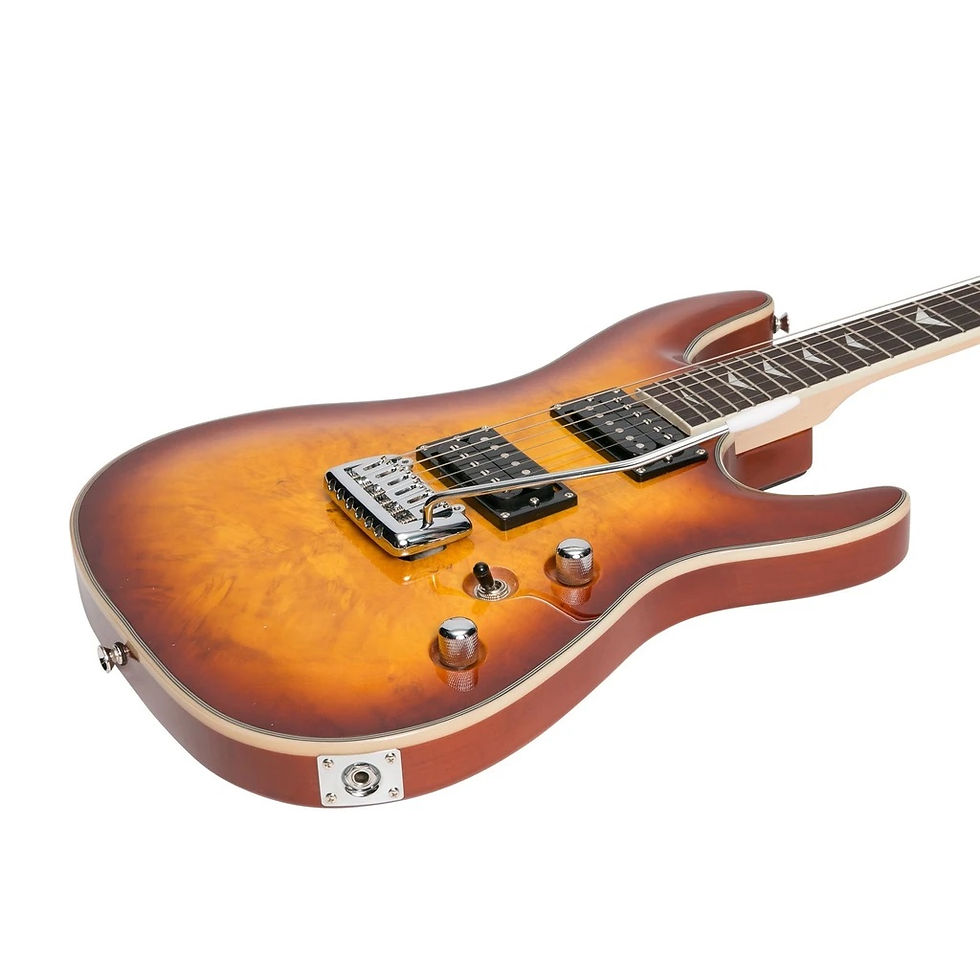Thumbnail: J&D LUTHIERS SCH-STYLE ELECTRIC GUITAR BIRDS EYE MAPLE BURST
