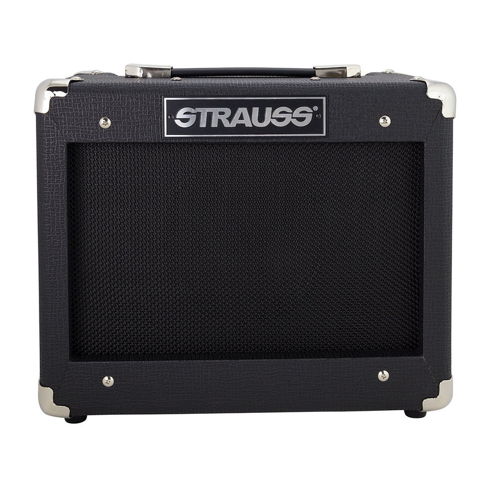 STRAUSS LEGACY 15 WATT SOLID STATE GUITAR PRACTICE AMPLIFIER BLACK