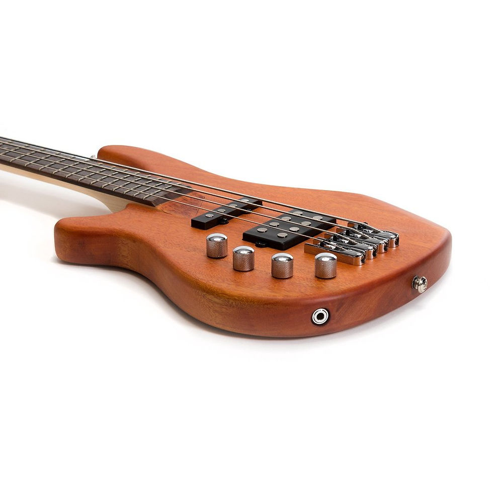 Thumbnail: J&D LEFT HANDED 4-STR T-STYLE CONTEMPORARY ACTIVE ELEC BASS GUITAR NATURAL SATIN
