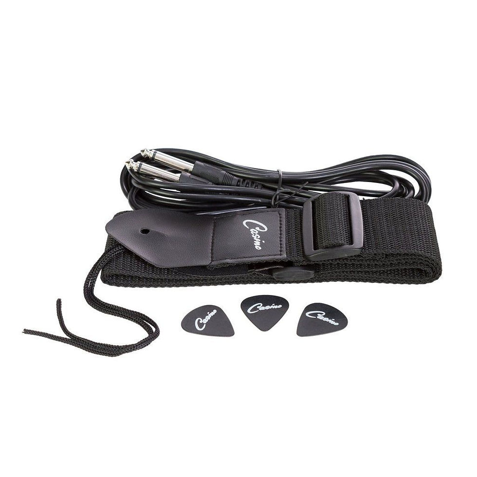 Thumbnail: CASINO ST-STYLE ELECTRIC GUITAR AND 10 WATT AMP PACK WITH BAG TRANSPARENT BLUE