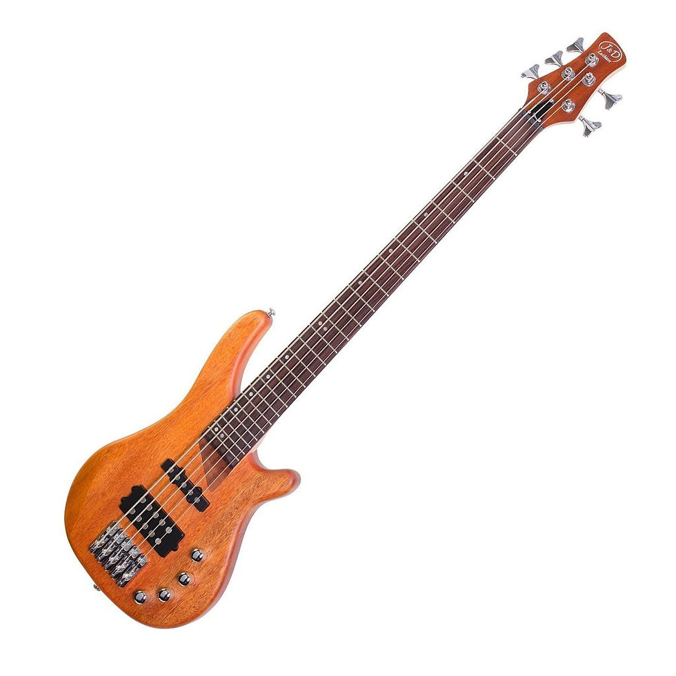 Thumbnail: J&D LUTHIERS 5-STRING T-STYLE CONTEMPORARY ACTIVE ELEC BASS GUITAR NATURAL SATIN