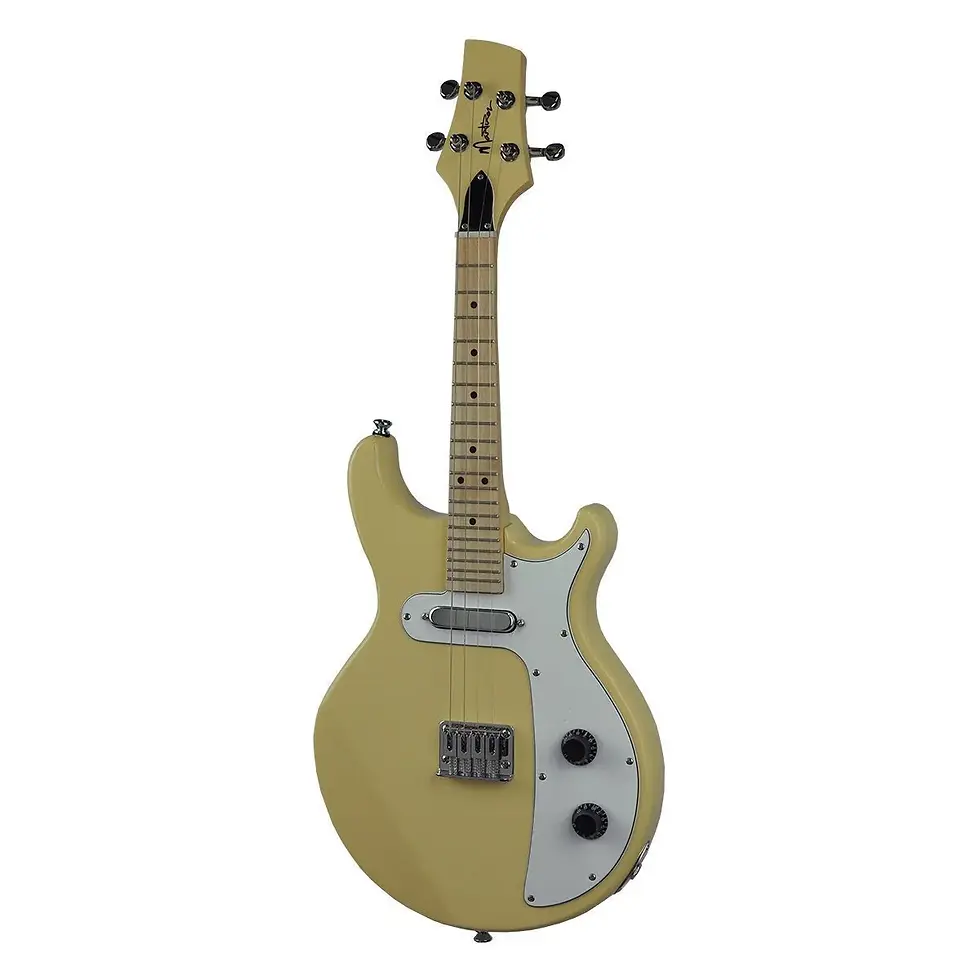 Thumbnail: MARTINEZ ELECTRIC MANDOLIN WITH GIG BAG WHITE IVORY