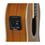Thumbnail: TIKI 5 SERIES MAHOGANY SOLID TOP ELECTRO BARITONE UKULELE W/ HARD CASE NAT SATIN