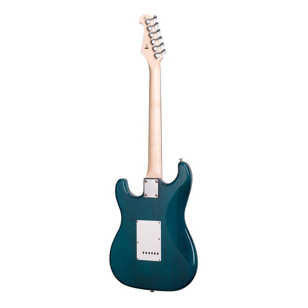 Thumbnail: CASINO ST-STYLE ELECTRIC GUITAR AND 10 WATT AMP PACK WITH BAG TRANSPARENT BLUE