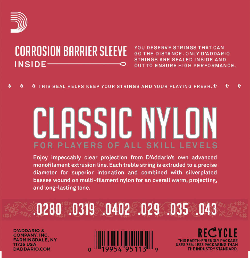 Thumbnail: D'ADDARIO EJ27N CLASSIC NYLON GUITAR STRINGS