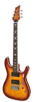 Thumbnail: J&D LUTHIERS SCH-STYLE ELECTRIC GUITAR BIRDS EYE MAPLE BURST